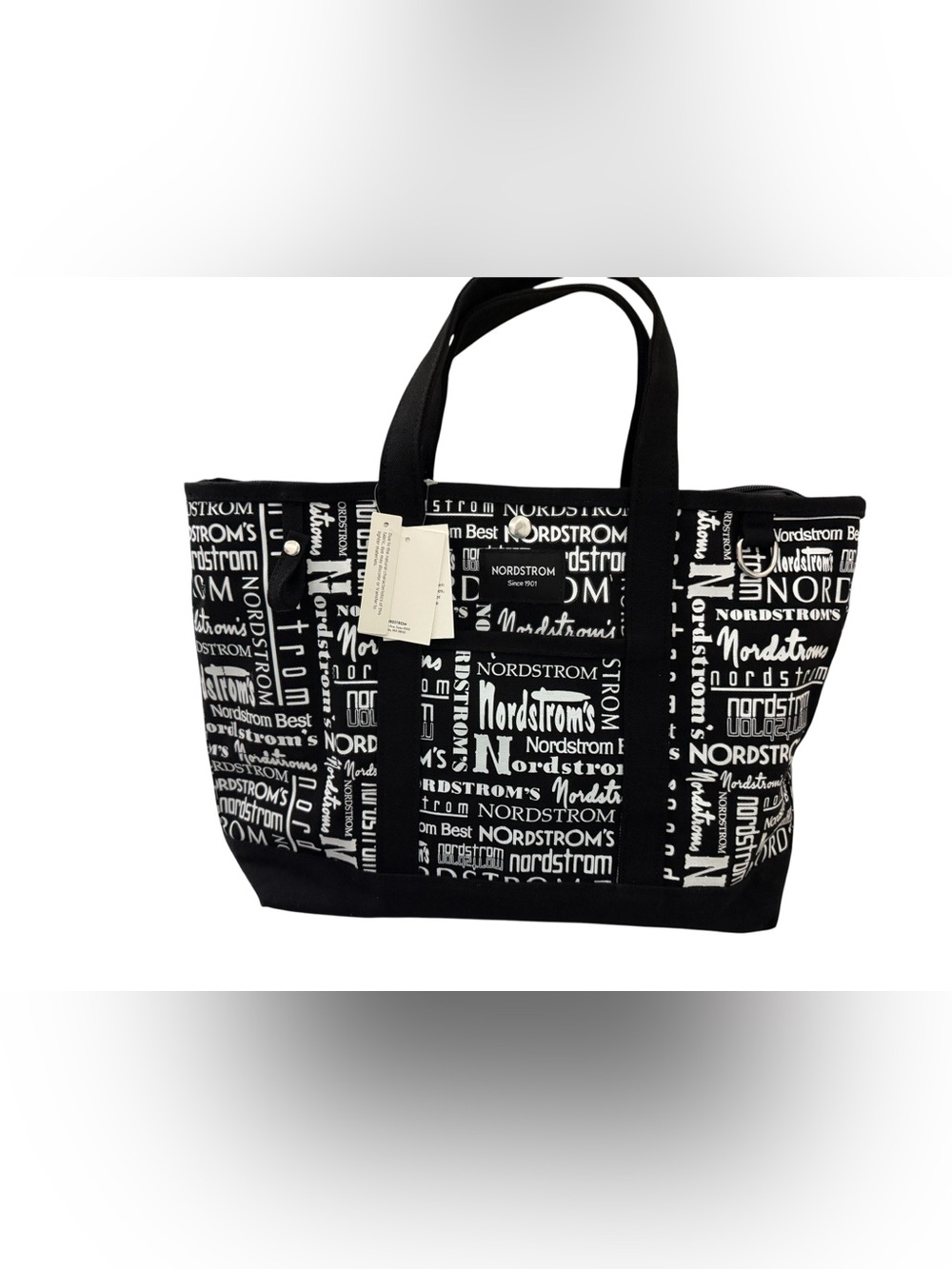 Nordstrom 125th Anniversary Travel Bag in Black and White